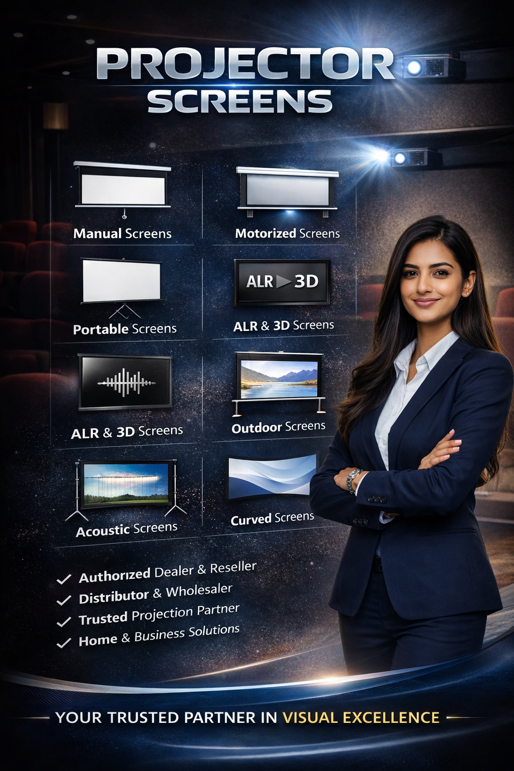 Best projectorscreen Supplier in India - Vande Bharat