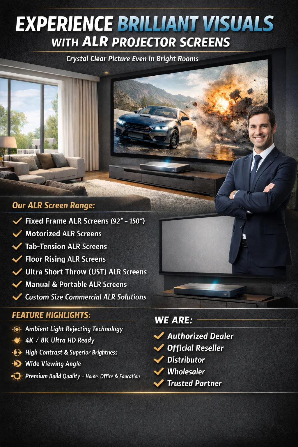 Best ALR Projector Screen in India