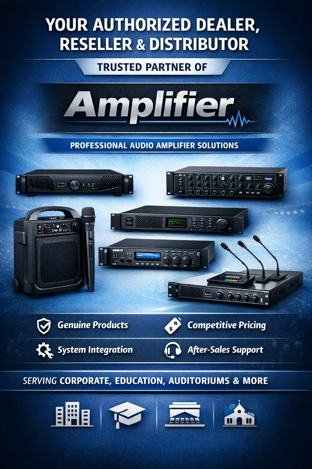 Best PA Amplifier Supplier in India - Authorized PA Amplifier Dealer Delhi NCR - Vande Bharat
