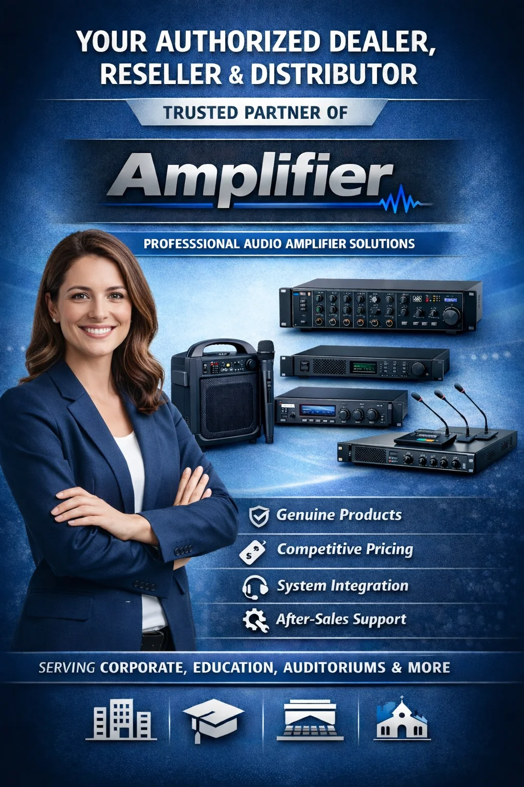 PA Amplifier Range India - 15W to 250W PA Amplifiers