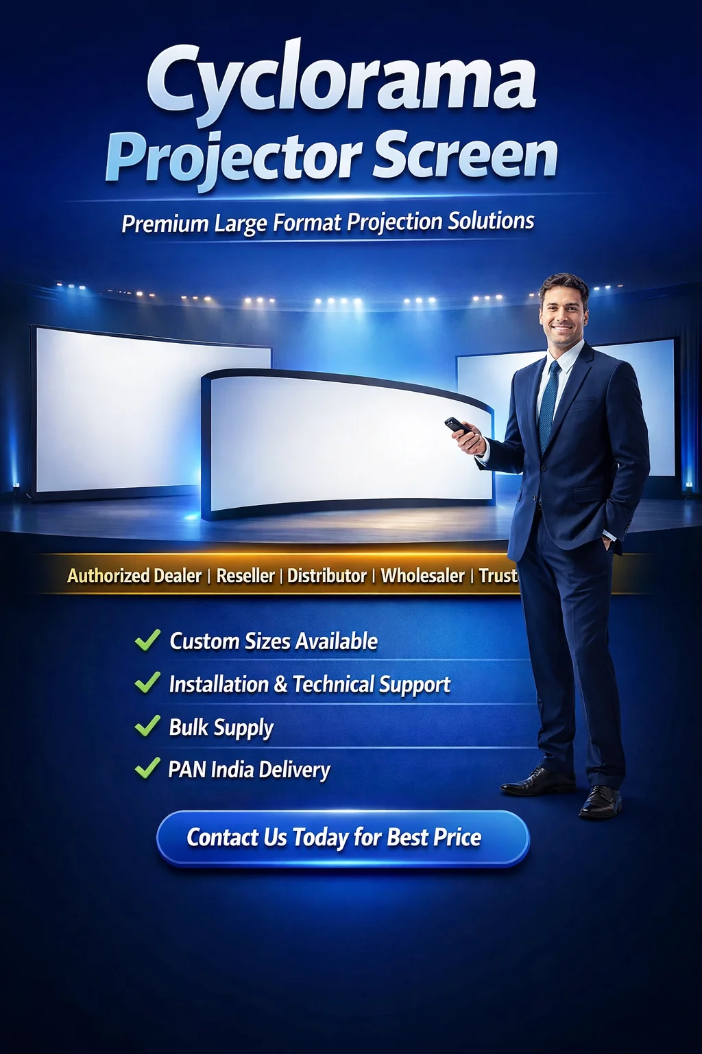 DRAPER Cyclorama Projection Screen