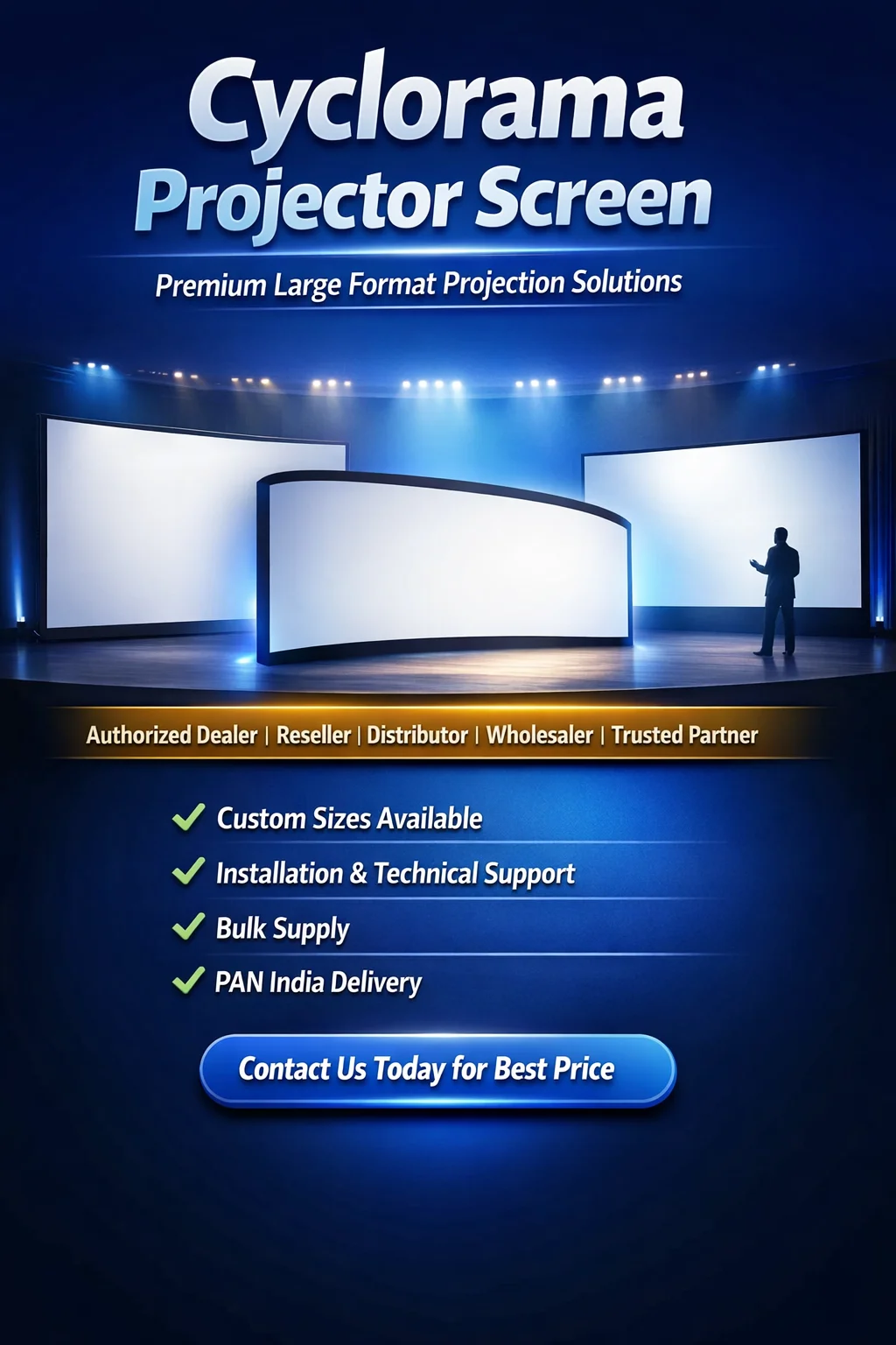 Best Cyclorama Projector Screen Supplier in India