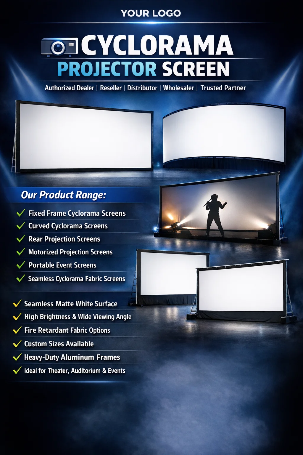 Cyclorama Projector Screen Portfolio