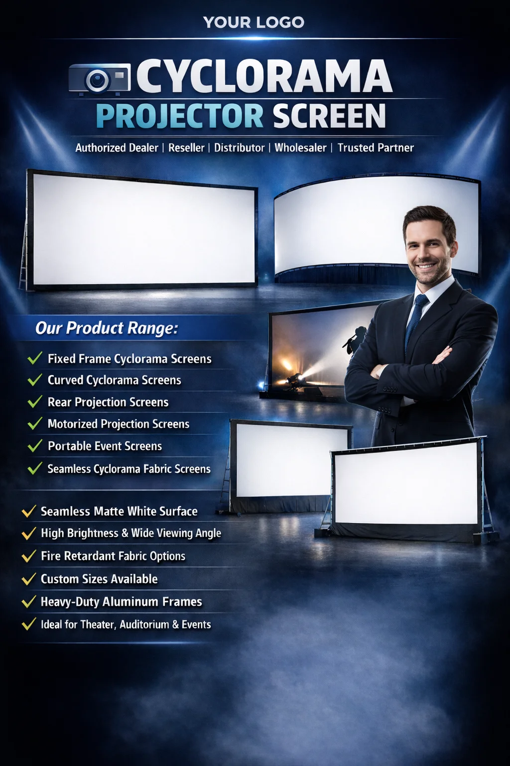 Cyclorama Projection Screen Solutions