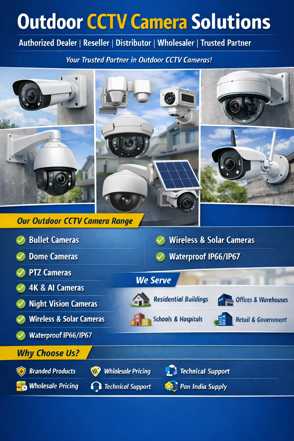 Best Outdoor CCTV Camera Supplier in India - Vande Bharat