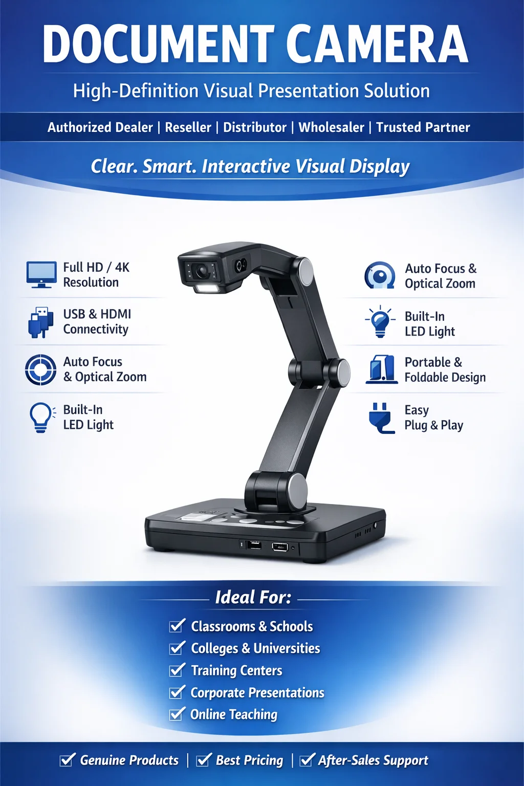 Best Document Camera & Visualizer Supplier in India - Vande Bharat