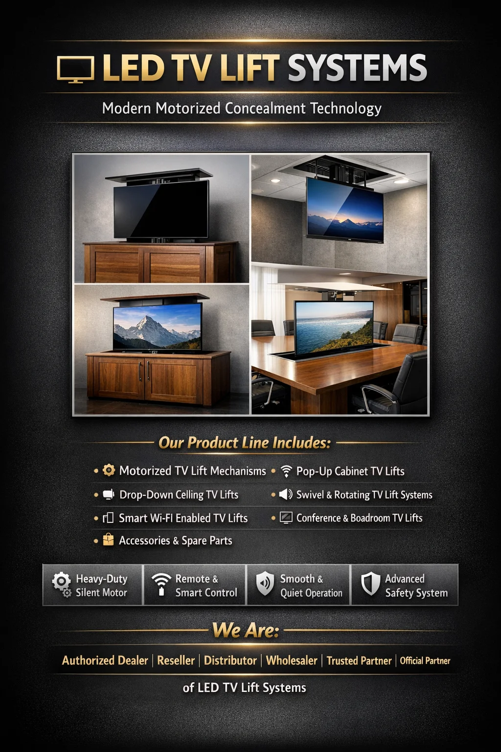 Panasonic Motorized TV Lift Solutions India