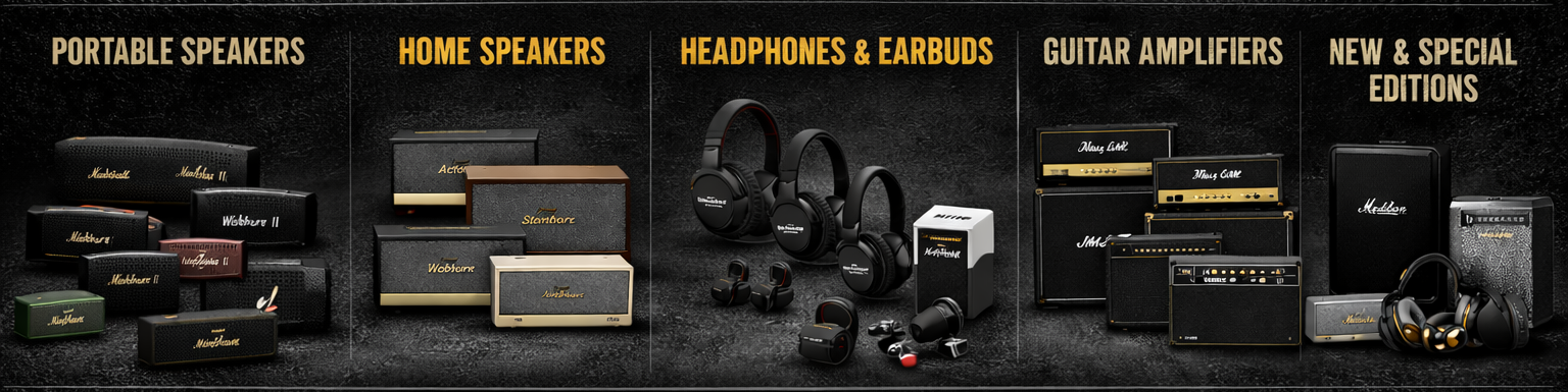 Marshall Premium Audio Solutions - Portable Speakers, Home Audio, Headphones & Guitar Amplifiers Dealer Delhi NCR
