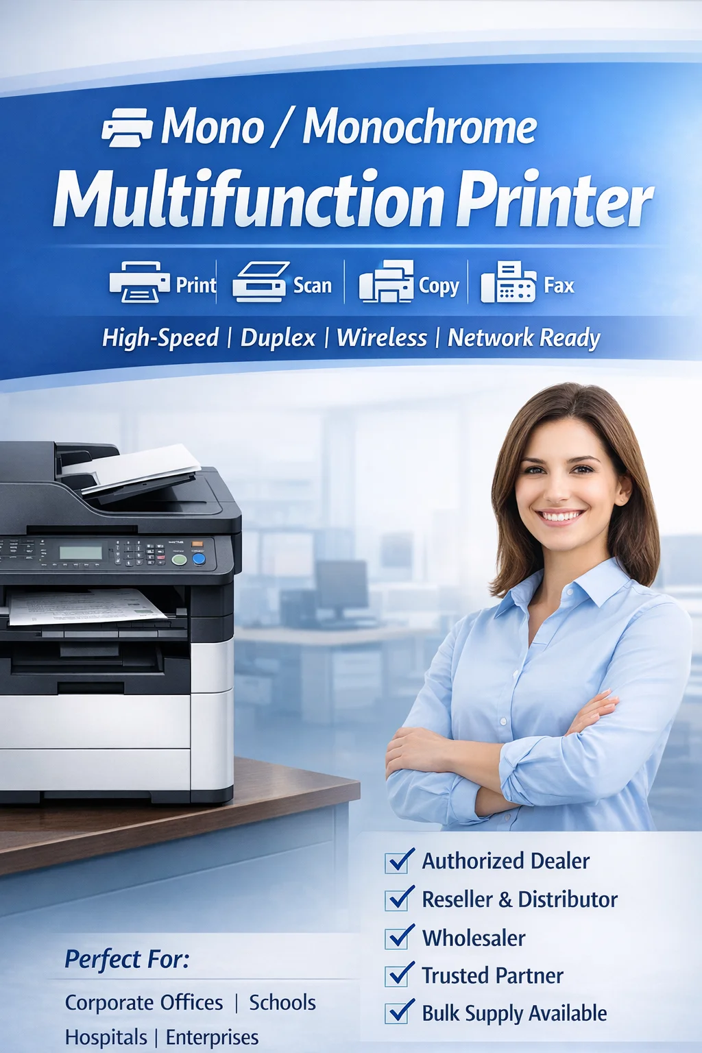 Best Monochrome Multifunction Printer Supplier in India - Vande Bharat