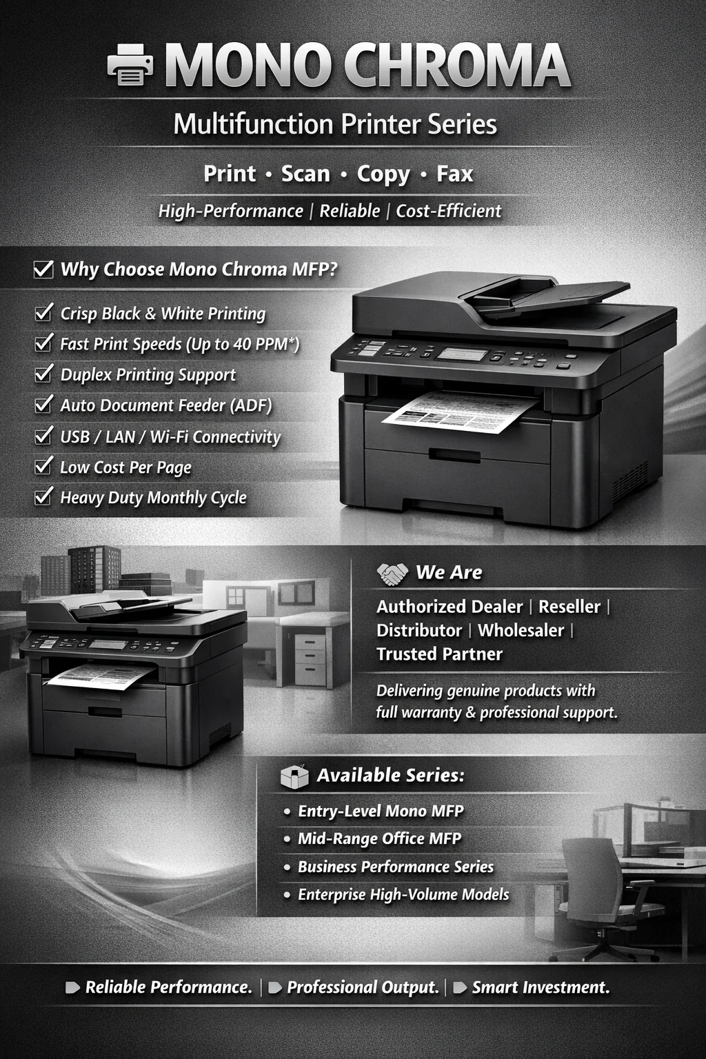 Monochrome Multifunction Printer Portfolio