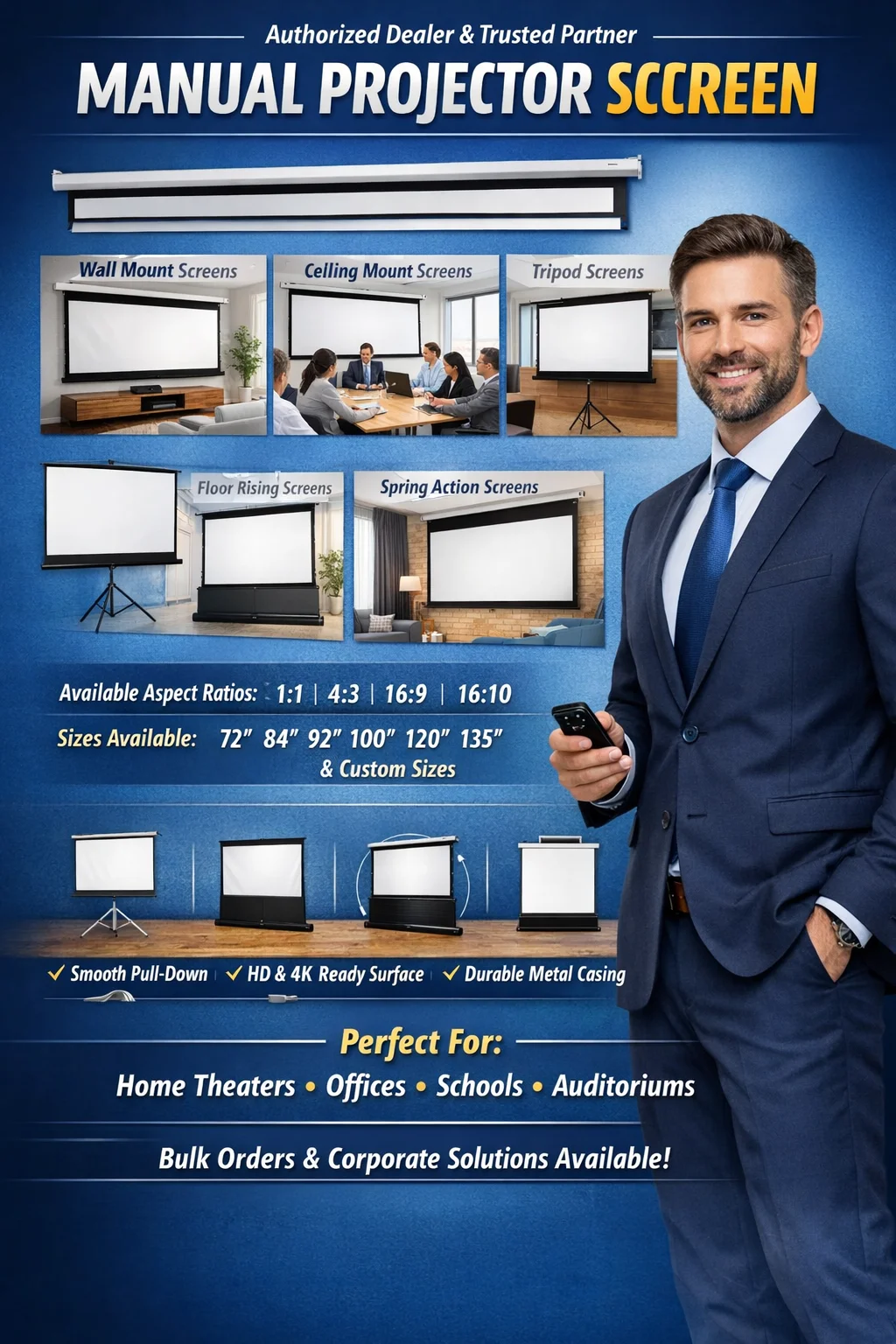 INLIGHT Manual Projector Screen Portfolio