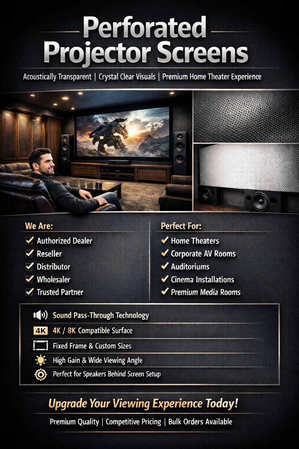 Professional Perforated Projector Screen Solutions