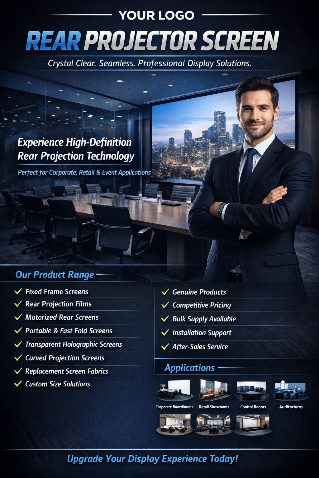 ELITESCREENS Rear Projection Screen