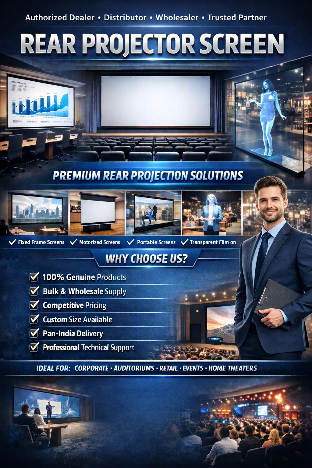 ELITESCREENS Rear Projection Screen Portfolio