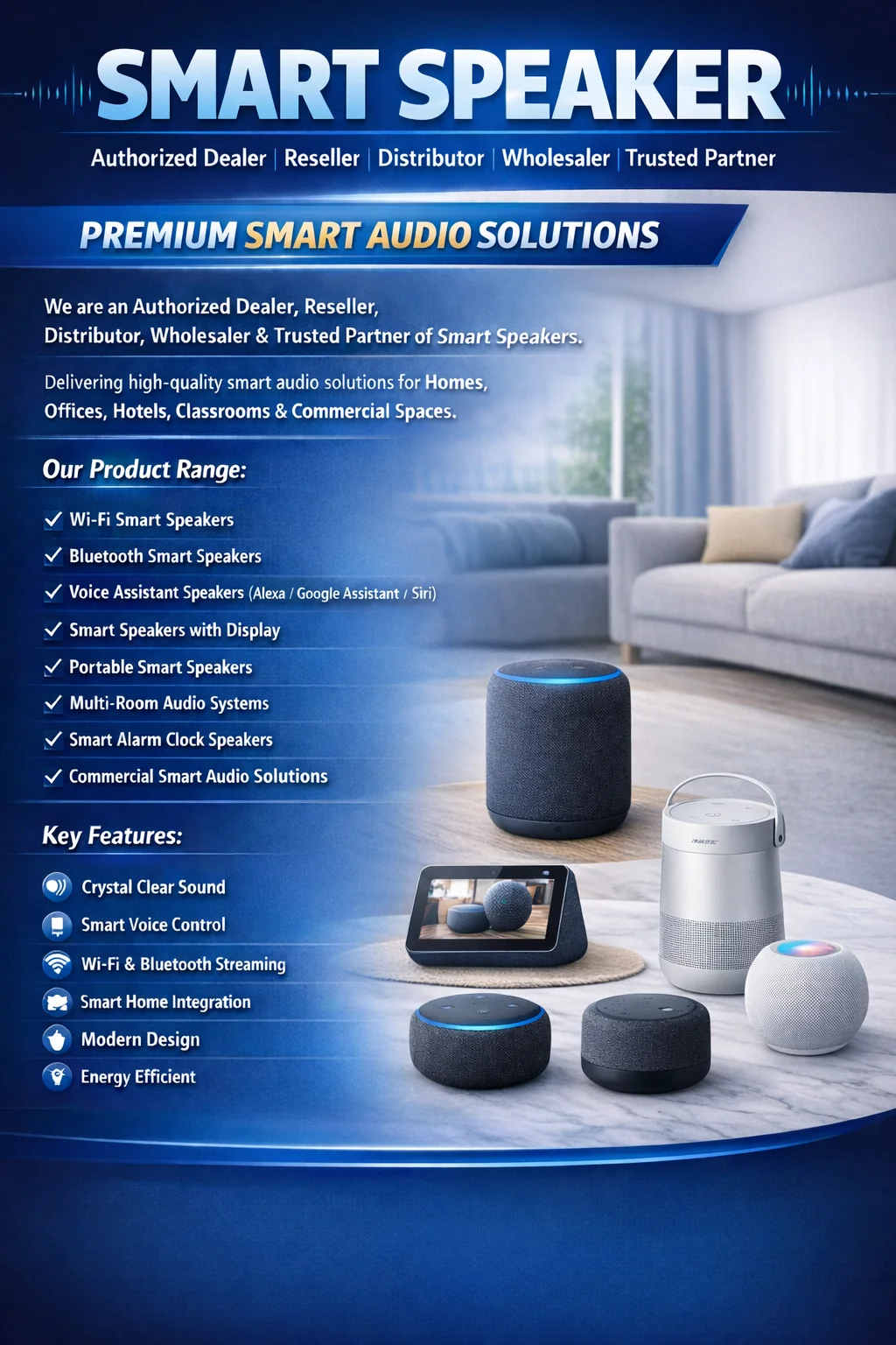 Best smart-speaker Supplier in India - Vande Bharat