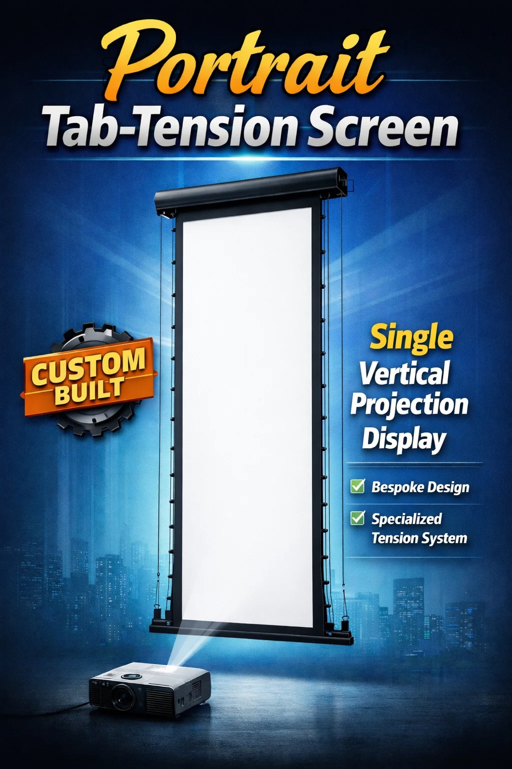 Draper Tab Tension Projector Screen Portfolio