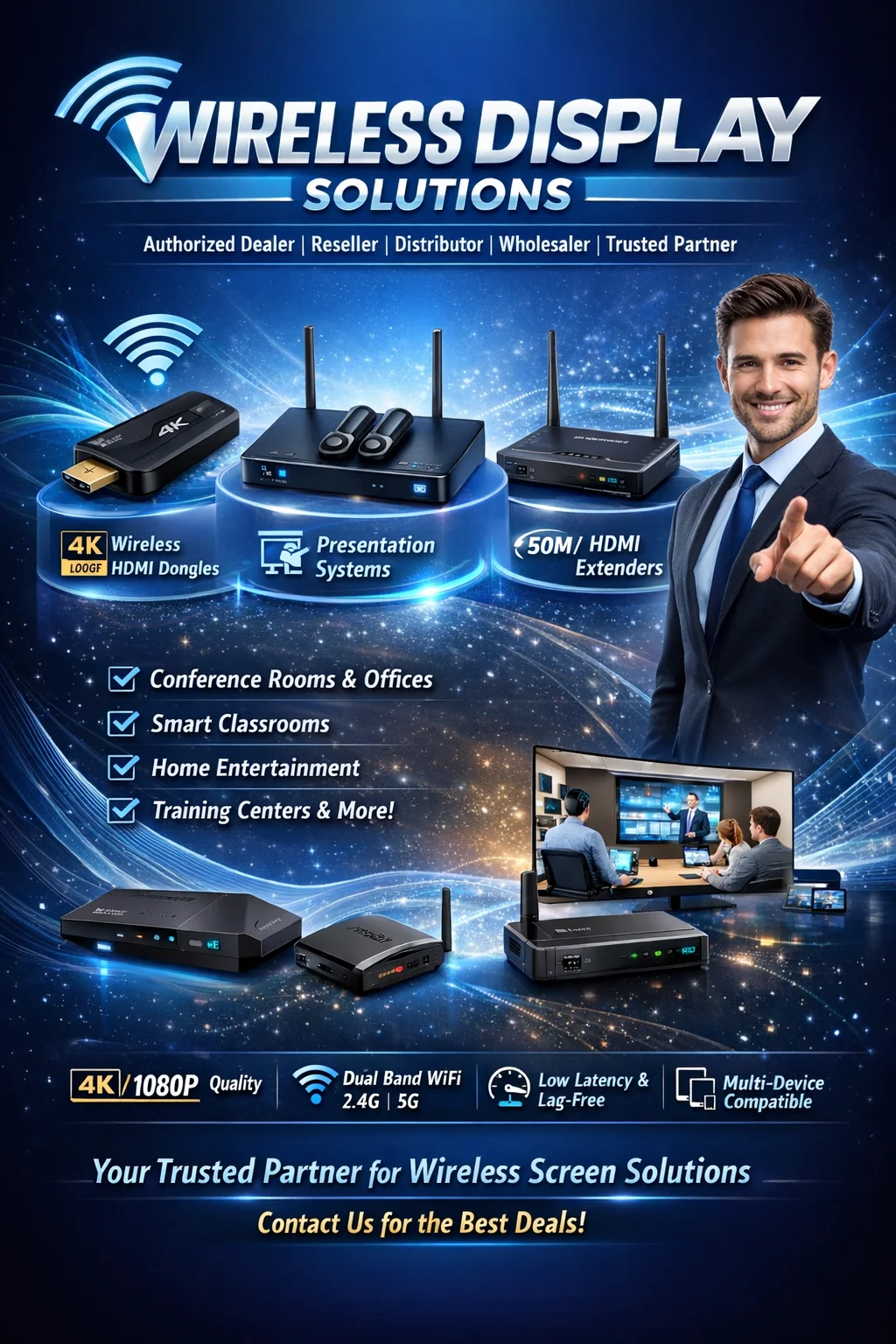 Best Wireless Display Supplier in India - Vande Bharat