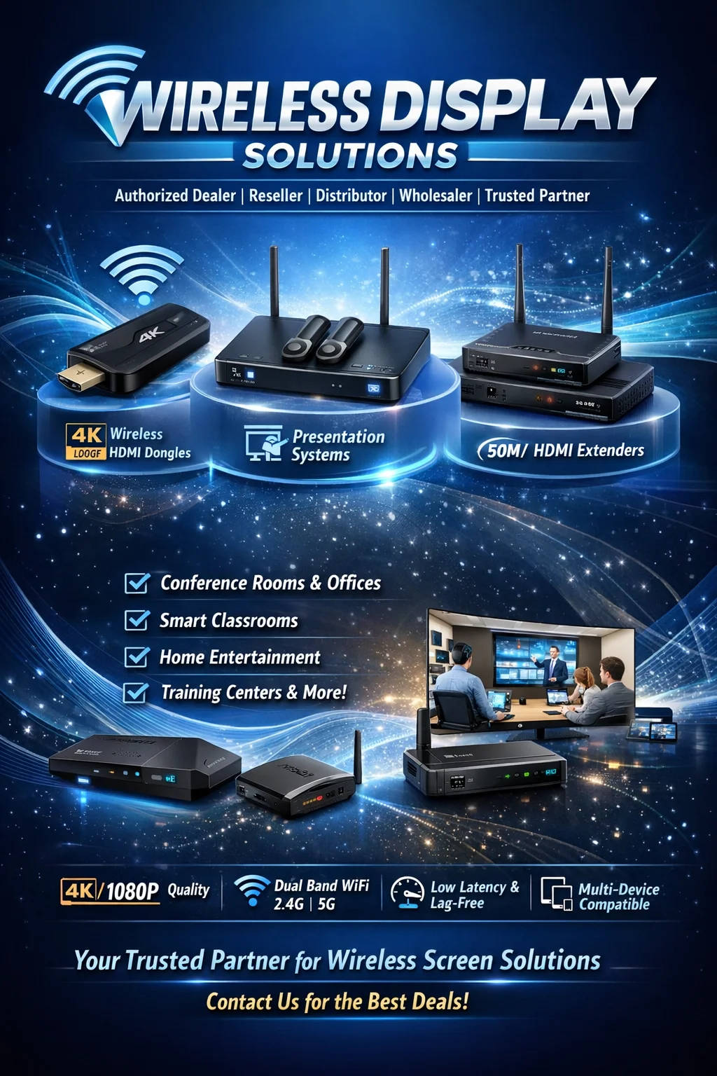 Best Wireless Display Supplier in India - Vande Bharat