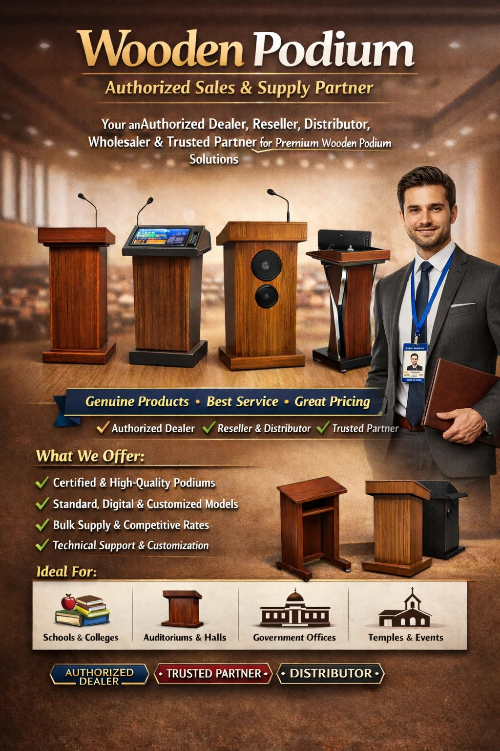 Wooden Podium Portfolio